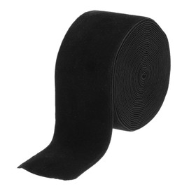 sourcing map Velvet Ribbon 2 Inch x 5 Yard Single Face Spool Silky Velvet Fabric for Bouquets DIY Crafts Gift Wrapping Wedding Party Black
