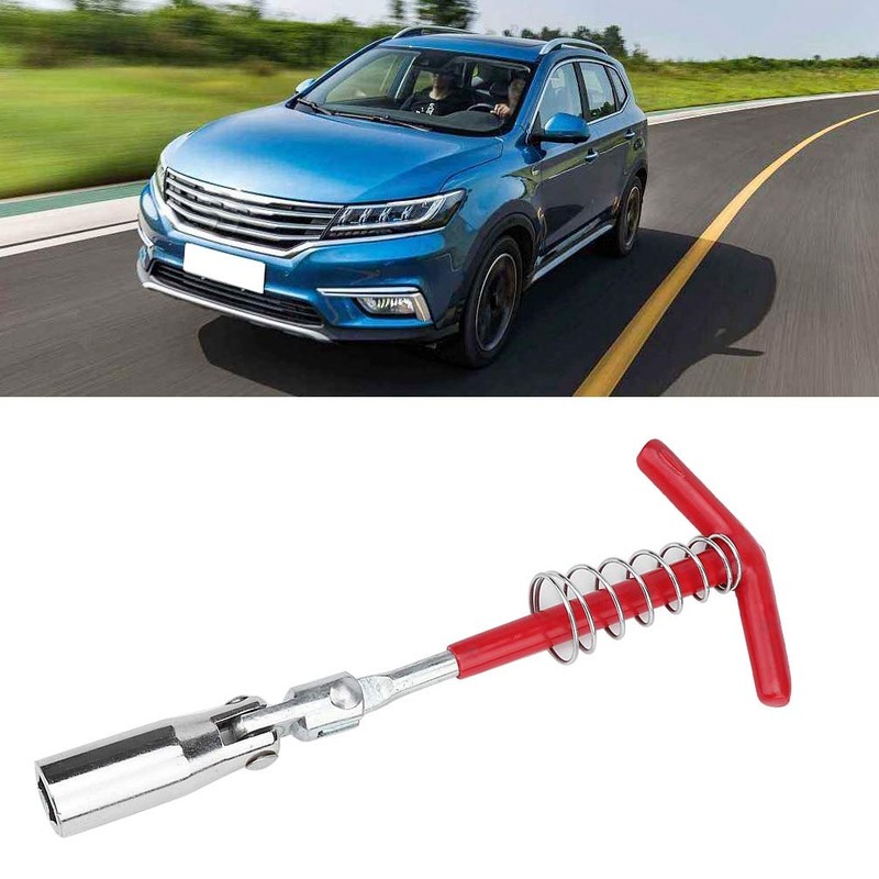 Aramox Spark Plug Socket,Universal T-handle Spark Plug Socket Remover Wrench
