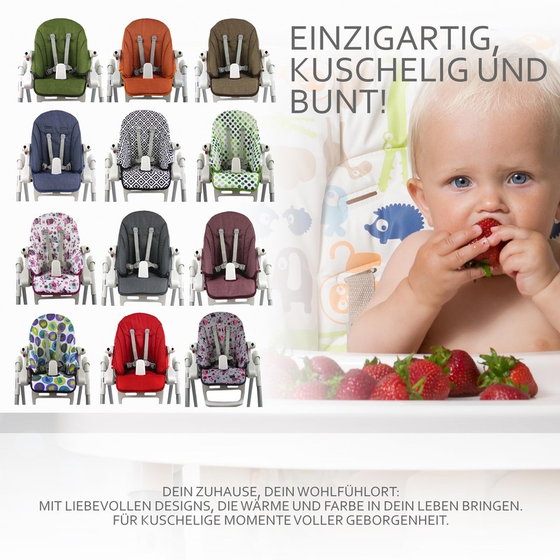 Replacement Seat Cushion [Cover for High Chair] Compatible with Peg