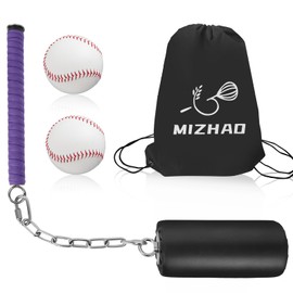 MIZHAO Baseball & Softball Hitting Trainer Aid - Hit with Real Baseballs and softballs, Baseball Training Bat,Baseball Swing Trainer, Detachable Batting Aid.（3.9in）