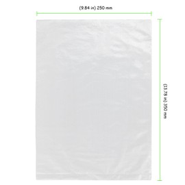 TAICHEUT 1500 Count 10 x 14 Inches Plastic Produce Bags, Clear Plastic Roll Bags, Food Storage Bags for Commercial, Kitchen 500 Bags x 3 Roll