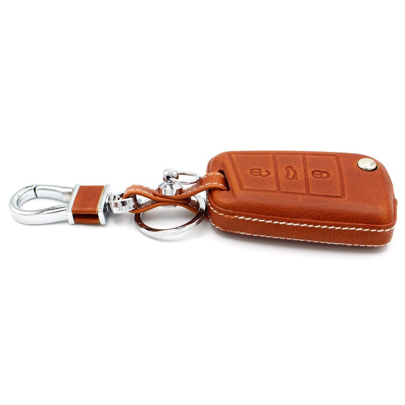 Finest Folia Leather Key Case VB (Light Brown)