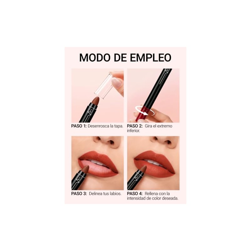Erinde Lápiz Labial Mate, Lápiz Labial De Larga Duración, D04