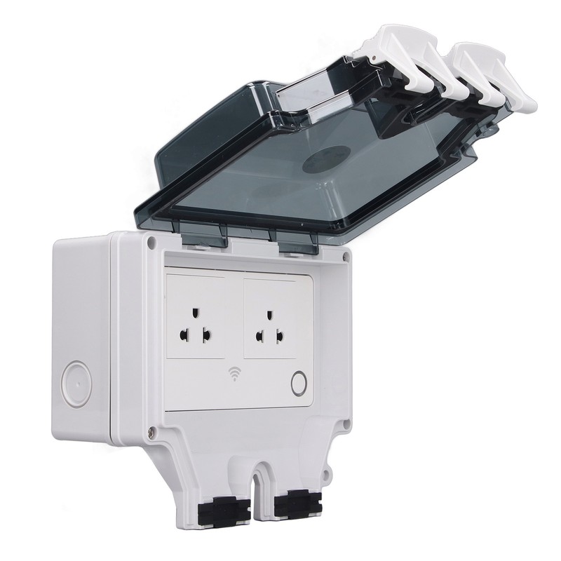 Outdoor Outlet WIFI IP66 Waterproof Socket With Timer for Patio