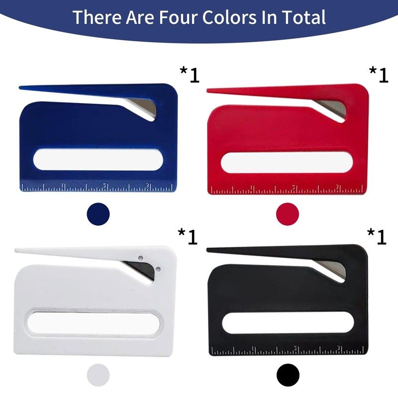 Envelopes Letter Opener Slitter, 2024 New Upgrade 4 Pcs with