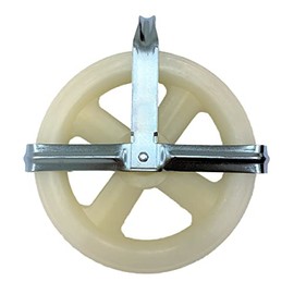 lifstar 5" Clothesline Pulley, Nylon Rope Pulley for Outdoor Clotheslines - Fits Rope Up to 3/8-in