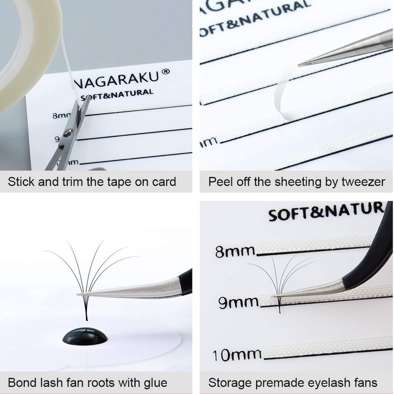 NAGARAKU Acrylic Lash Extension Organiser Storage False Eyelash Pallet Volume