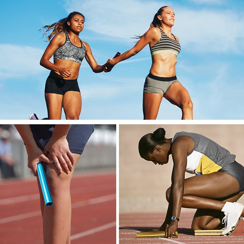 MissZM Aluminum Track & Field Relay Sticks Racing Team Corrosion