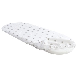 Medi Partners Fitted Sheet for Pram, 86 x 40 cm, 100% Cotton Mattress Protector (Grey)