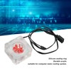 Water Cooling Flow Meter G1/4 Thread 8 Impeller 3 Way