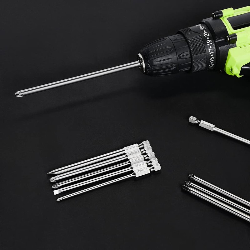 Dandeeler 12 Piece Phillips Drill Bit Set 123 3 Long,