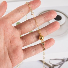 4 Pcs 925 Sterling Silver Magnetic Clasp Gold Plated Ball Magnetic Clasps Necklace Extender for Bracelet Anklet Necklace Extenders for Jewelry Making(Gold)