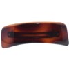 Parcelona French Curved Rectangle Tortoise Shell Brown Small 3” Celluloid