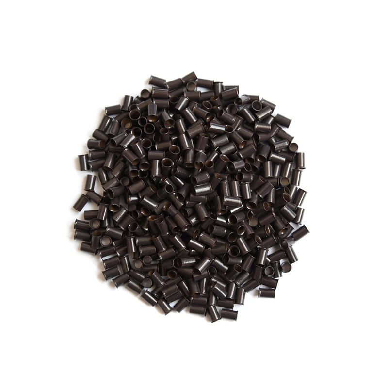 500 Pcs Flare Euro Lock Copper Tubes Micro Rings Links