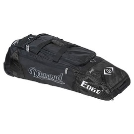 Diamond Sports Wheeled Bat Bag (36 x 10 x 12-Inch, Black)