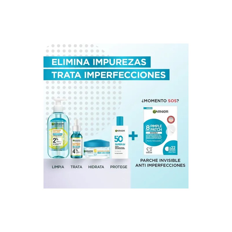 Parches Para Acné Invisibles Pimple Patch 22 unidades Garnier