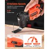 VEVOR Cordless Oscillating Tool, 20V Multitool Oscillating Tool with 6