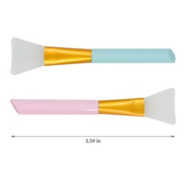 2 PCS Face Mask Beauty Tool, Soft Silicone Applicator,Ideal for Facial Mud Masks, Lotion and Butter on Body. Use at Home Spa or Daily Skin Care Routine.