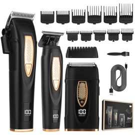 GSKY Mens Hair Clipper, Hair Cutting Kit, Beard Trimmer for Men, Foil Shavers, Hair Trimmer Barber Clippers Set, Mens Clippers and Grooming Set, Barber Trimmers Professional, Beard Shaver for Men