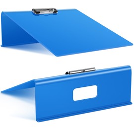 Pasimy 2 Pcs Folding Slant Board for Writing 13 x 13 Inch Large Sloped Clipboard for Writing to Improve Handwriting Legibility Reading Drawing Great As Classroom Tool(Blue)