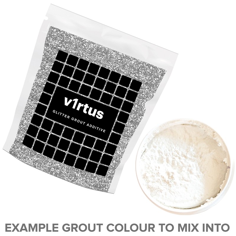 Glitter for Grout Silver Additive Tile Grouting Bathroom Sparkly Hemway