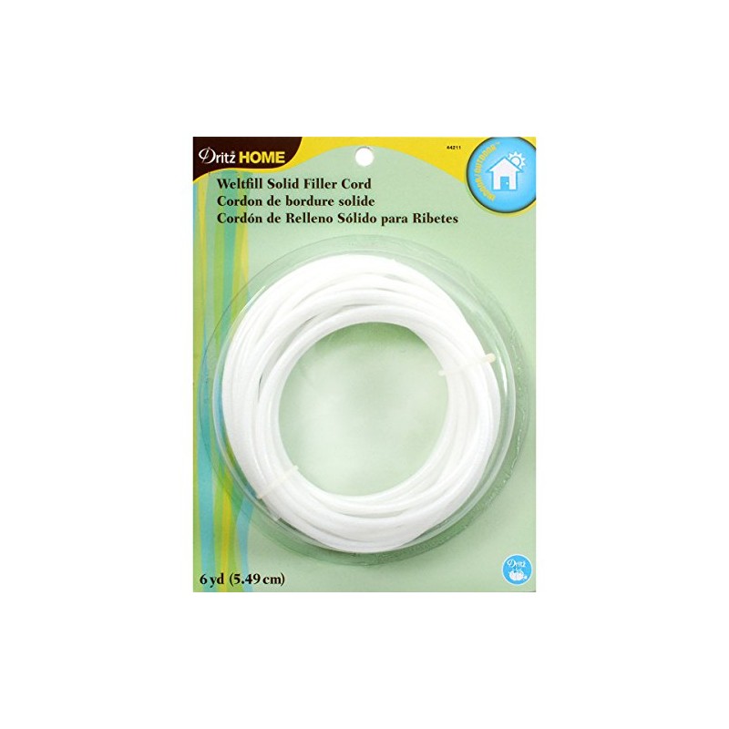 Dritz 44211 Home Weltfill Solid Filler Cord, 5/32" x 6