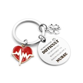 Nurse Gifts for Women,Nurses Week Gifts,Nurse Accessories for Work,Thank You School Cool Appreciation Gift for Nurses Female Student Graduation Gift Christmas Retirement Valentines Keychain Keyring