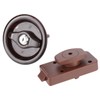 RV Toilet Bathroom Door Lock with 2 Key for Caravan