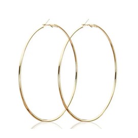 Large gold hoop earrings | Huge gold hoops | 70mm gold hoops | Thin gold hoop earrings | Big gold hoops