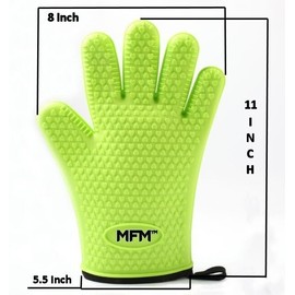 Unbranded Silicone Cooking Gloves – Heat Resistant Oven Gloves for Your BBQ & Kitchen