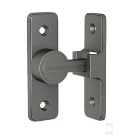 Betensh Sliding Door Lock 90 Degree Flip Door Lock Screw Barn Door Right Angle Lock Deadbolt Cam Lock, Gunmetal Grey