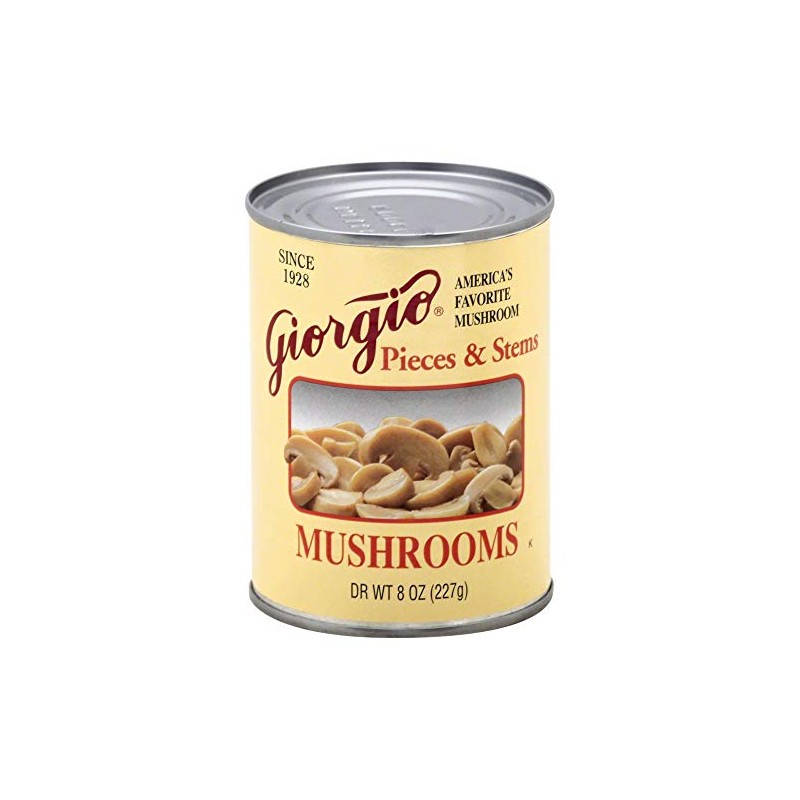 GIORGIO, Mushroom Pieces N Stems, 8 OZ, (Pack of 12)