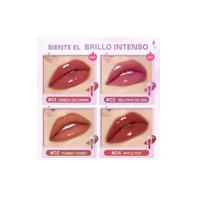 Minimeli Brillo Labiales Gloss Hidratante Larga Duración