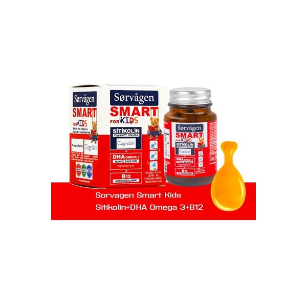 Sorvagen Smart Kids Sitikolin DHA Omega 3 60 Kapsül