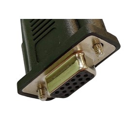 Compucableplususa.com Best Industrial Serial HD DB15 High Density D-Sub 15 Pin RS232 Serial Cable with Bare Wire - 28 AWG with Black PVC Jacket (Female, 10 Feet)