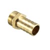 sourcing map Brass Barb Hose Fitting Connector Adapter 16mm Barbed