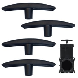 Sctmda RV Drain Valves 4 Pieces RV Drain Valve Handles Replacement Handle RV Plastic Handle Handle for RV Sewer Tap Compatible with 1.5" and 3" Shut Off Valves