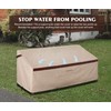 Patio Loveseat Cover Waterproof 3 Seater Outdoor Deep Lounge Sofa