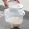 Automatic Rice Washing Strainer with Lid, Hands-Free Kitchen Colander for