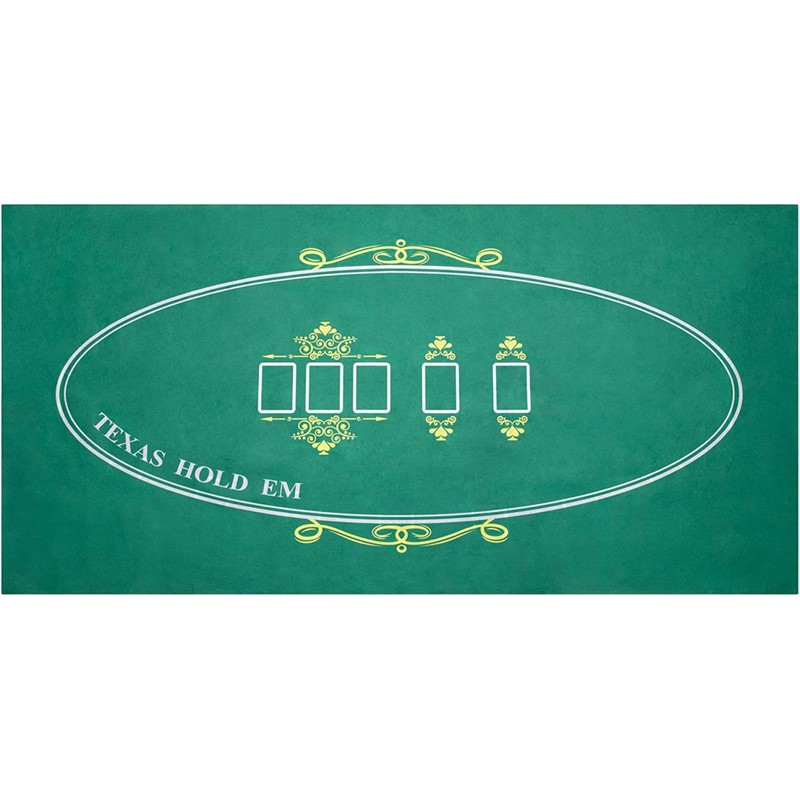 Poker Mat 36 x 72 inches with Storage Case, Double-Sided