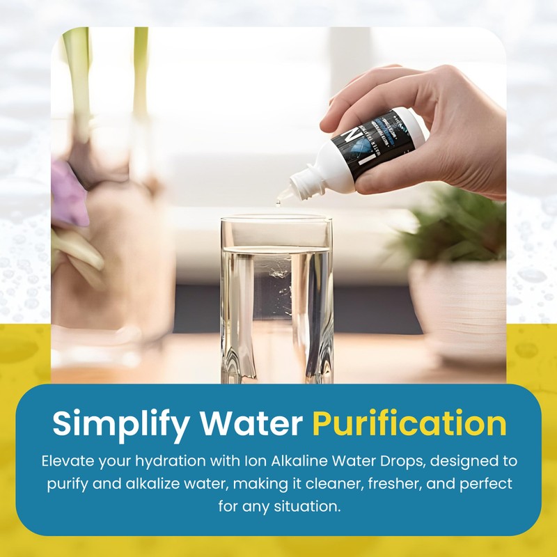 Ion Alkaline Water Drops PH Booster & Water Treatment Drops
