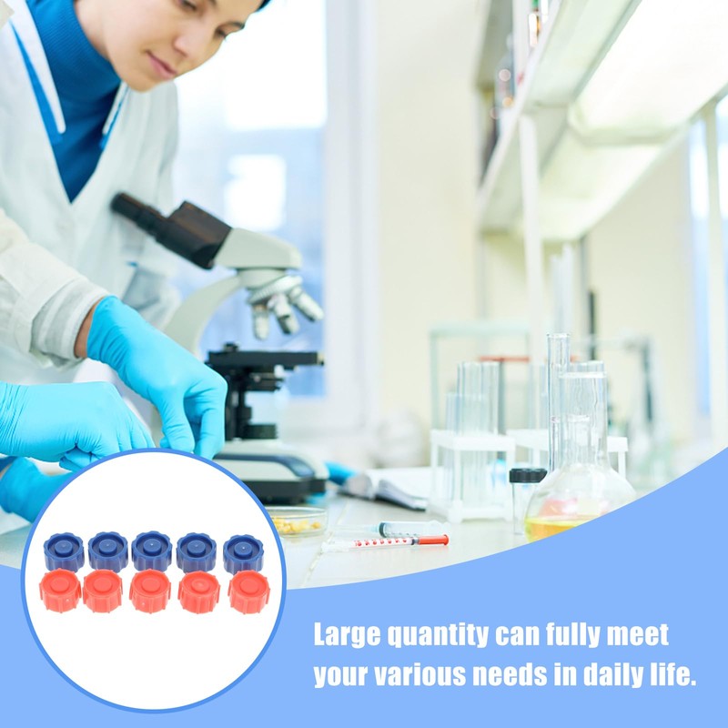 100pcs Plug Luer Lock Caps for Feeding Tubes Plastic Caps