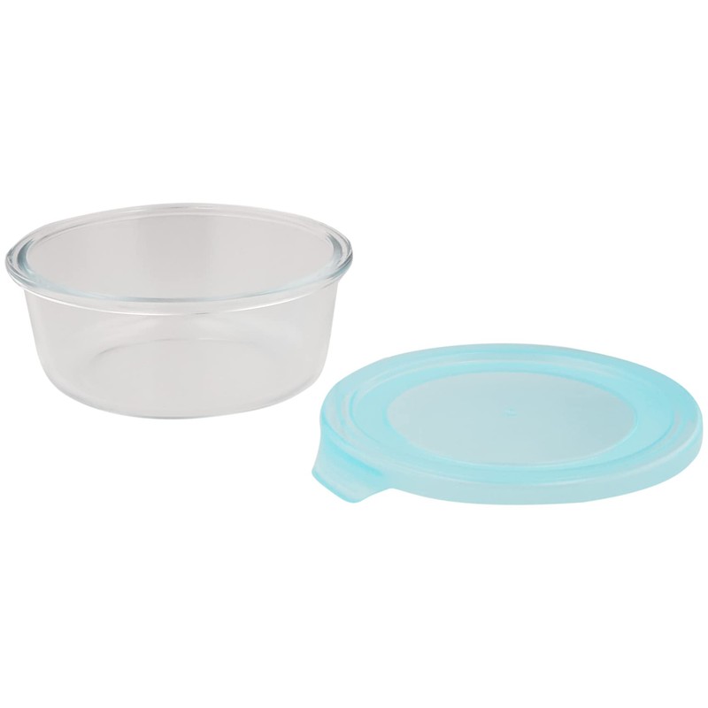 Pearl Metal HB-2852 Storage Container, Heat Resistant, Round Shape, 21.7
