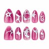 BABALAL Press on Nails Short Almond Fake Nails Pink Ombre