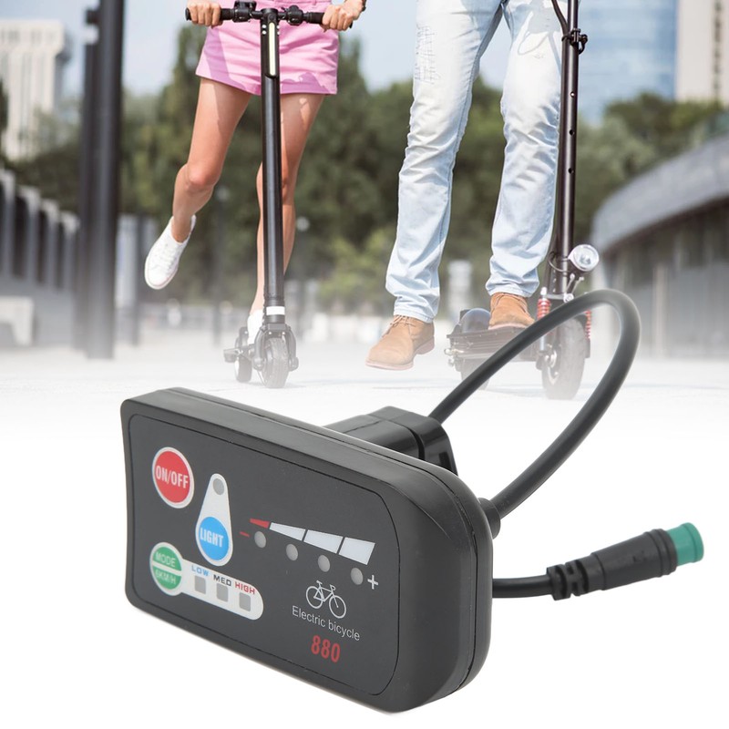 Electric Bicycle Display ABS Lightweight LED Display Meter With Waterproof