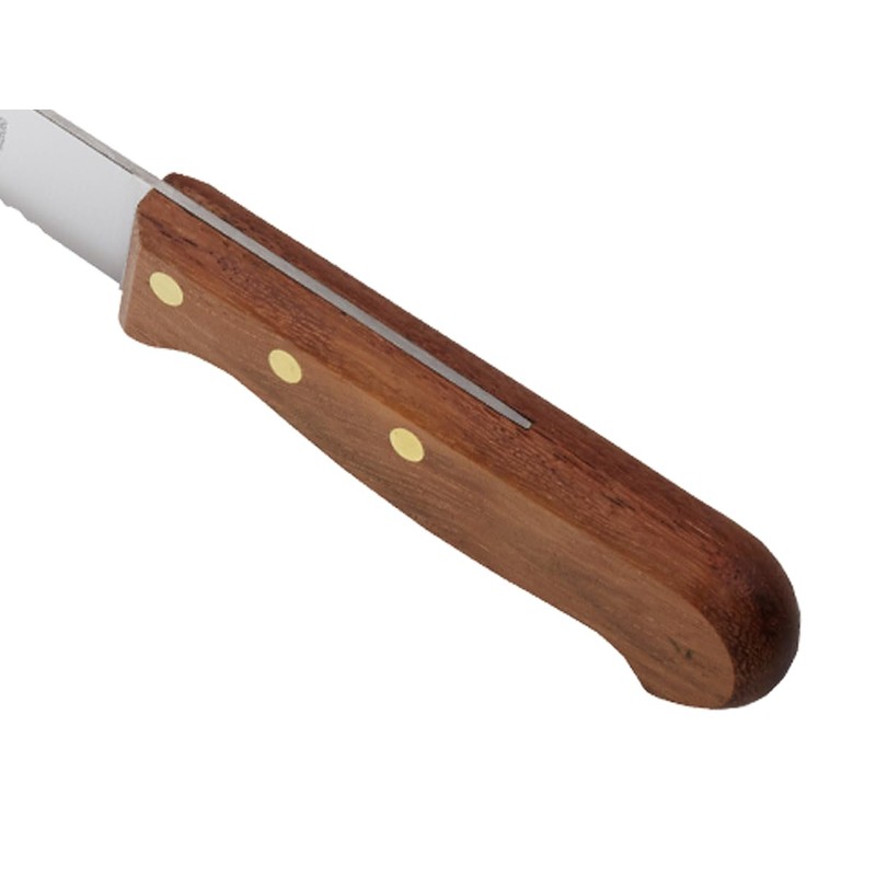 Mercer Culinary Praxis Curved Bread Wavy Edge Knife with Rosewood