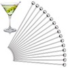 Cocktail Picks, 16PCS Upgrade Stainless Steel Toothpicks Martini Olive Skewers,