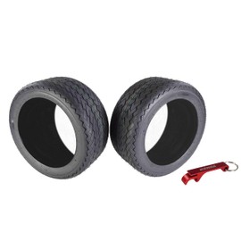 Kenda 20x9-12 Hole-N-1 Tubeless Replacement Golf Cart Turf Tires with Keychain (2 Pack)