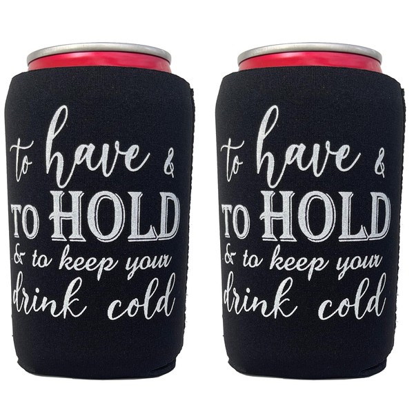 Wedding Can Cooler Collapsible Insulated Neoprene Bulk Drink Holder for