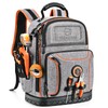 LOKASS Tool Bag Backpack, 75 Pockets & Loops Heavy Duty